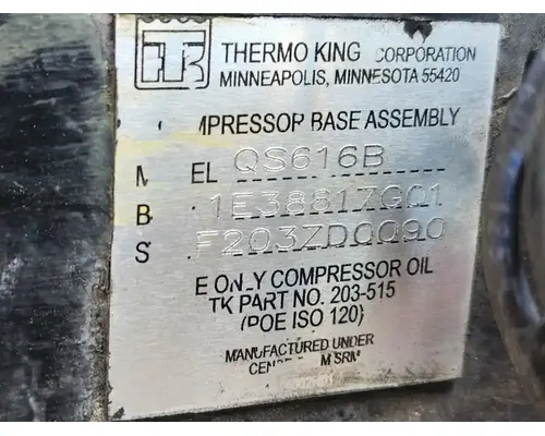 Air Conditioner Compressor New Flyer DE40 LF Complete Recycling Group LLC