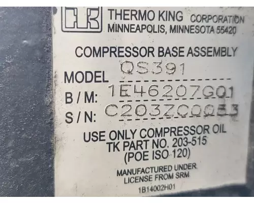 Air Conditioner Compressor New Flyer DE40 LF Complete Recycling Group LLC