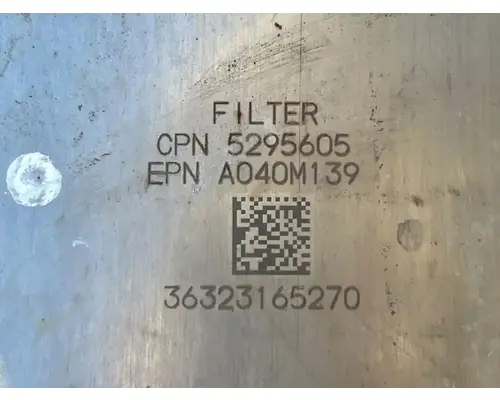 DPF (Diesel Particulate Filter) New Flyer DE40 LF Complete Recycling Group LLC