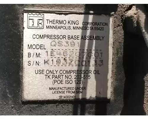 Air Conditioner Compressor New Flyer Xcelsior Complete Recycling Group LLC