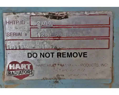 Not Available N/A Cooling Assy. (Rad., Cond., ATAAC)