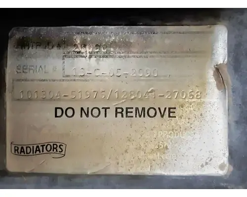 Not Available N/A Cooling Assy. (Rad., Cond., ATAAC)