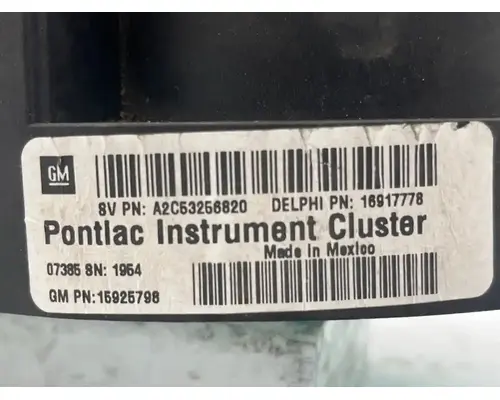 Not Available other Instrument Cluster