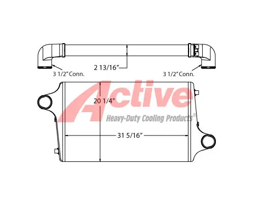 Charge Air Cooler (ATAAC) OshKosh Motorhome Active Radiator