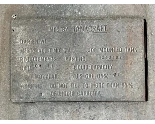 Fuel Tank Oshkosh S-series Complete Recycling Group LLC