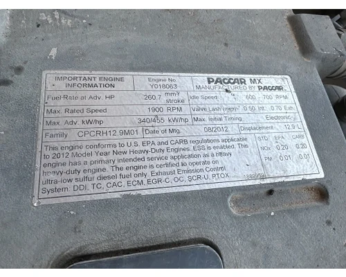 PACCAR 12.9 L Motor