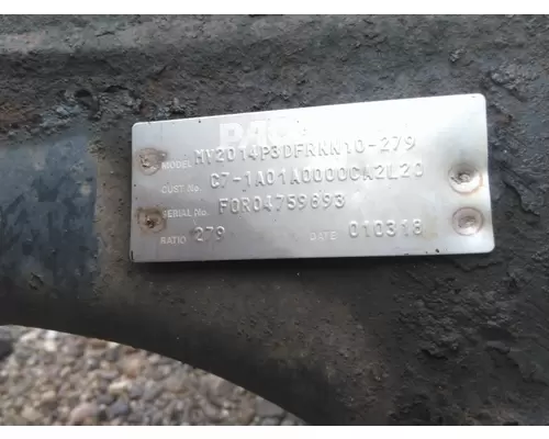 PACCAR 40K AXLE HOUSING, REAR (FRONT)