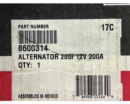 PACCAR 8600314 Alternator