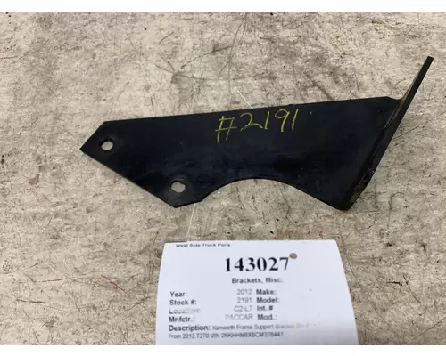 PACCAR A11-6127R Brackets, Misc.