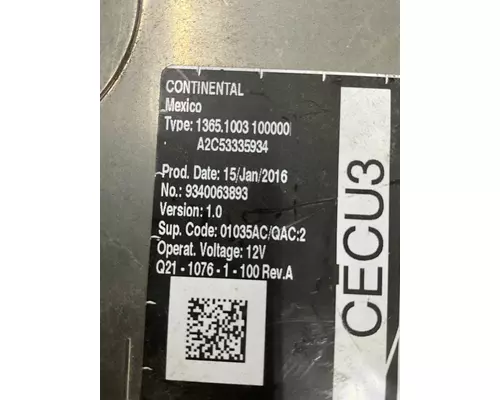 PACCAR CECU3 Electrical Parts, Misc.