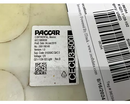 PACCAR CECU3 Electrical Parts, Misc.