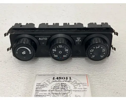 PACCAR F21-1028-13B1 Temperature Control