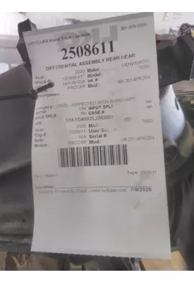 PACCAR MR2014PR264 DIFFERENTIAL ASSEMBLY REAR REAR