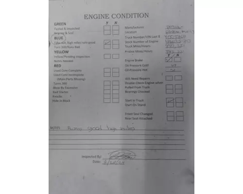 PACCAR MX-13 EPA 10 ENGINE ASSEMBLY