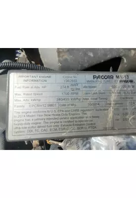 PACCAR MX-13 EPA 13 ENGINE ASSEMBLY