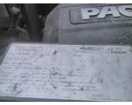 PACCAR MX-13 EPA 13 ENGINE ASSEMBLY