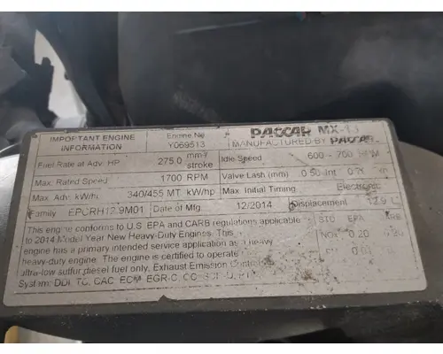PACCAR MX-13 EPA 13 ENGINE ASSEMBLY