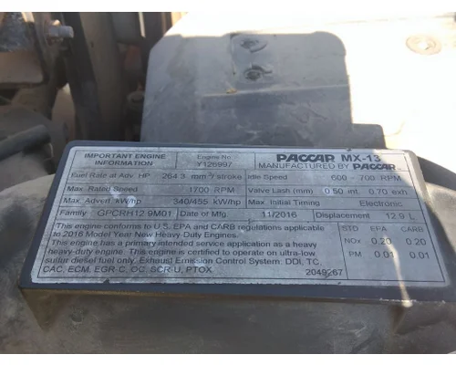 PACCAR MX-13 EPA 13 ENGINE ASSEMBLY