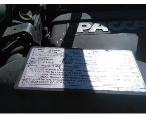 PACCAR MX-13 EPA 17 ENGINE ASSEMBLY