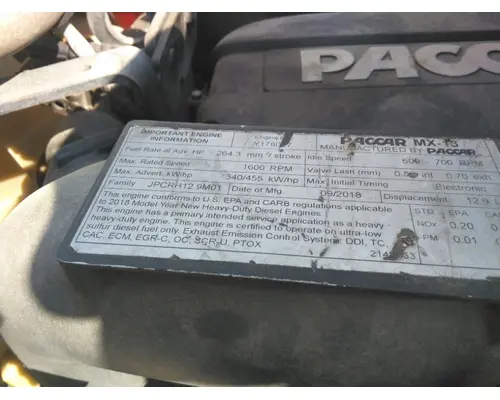 PACCAR MX-13 EPA 17 ENGINE ASSEMBLY