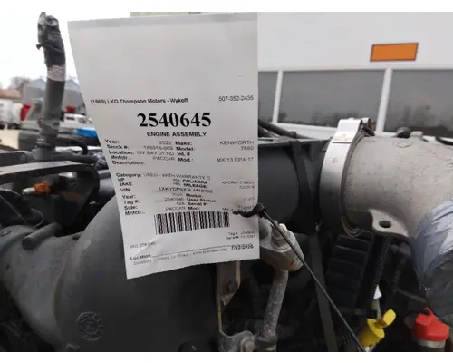 PACCAR MX-13 EPA 17 ENGINE ASSEMBLY