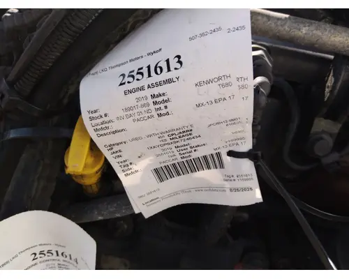 PACCAR MX-13 EPA 17 ENGINE ASSEMBLY