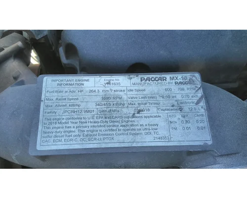 PACCAR MX-13 EPA 17 ENGINE ASSEMBLY