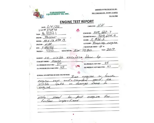 PACCAR MX-13-EPA13 Engine Assembly