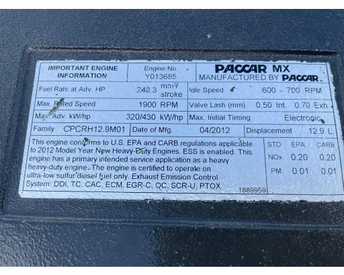 PACCAR MX-13 Engine Assembly