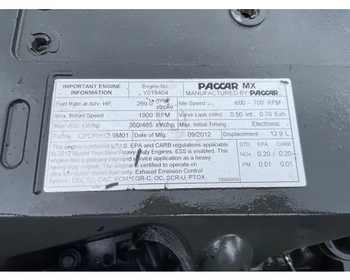 PACCAR MX-13 Engine Assembly