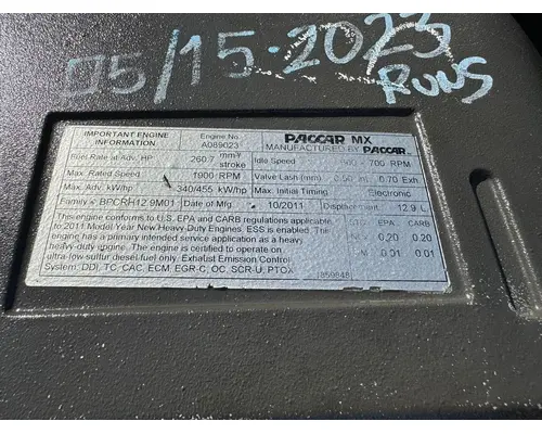 PACCAR MX-13 Engine Assembly