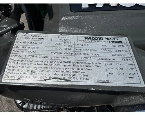 PACCAR MX-13 Engine Assembly
