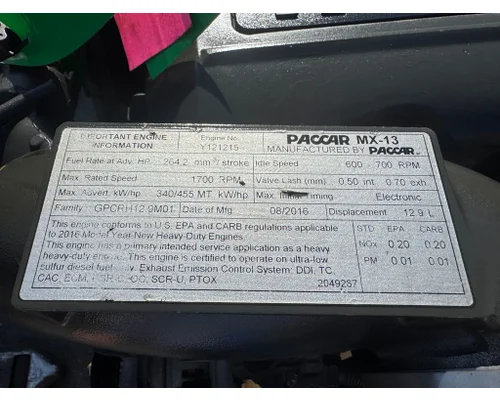 PACCAR MX-13 Engine Assembly