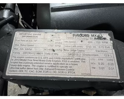 PACCAR MX-13 Engine Assembly