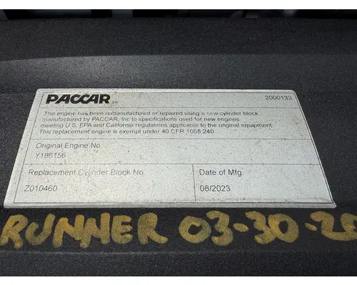 PACCAR MX-13 Engine Assembly