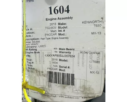 PACCAR MX-13 Engine Assembly