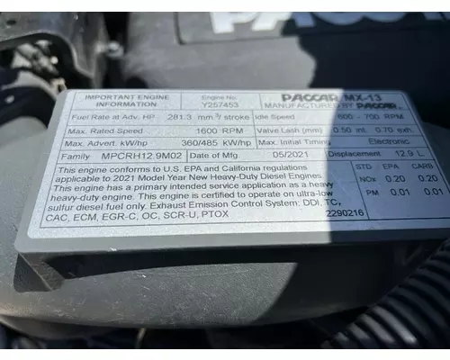 PACCAR MX-13 Engine Assembly