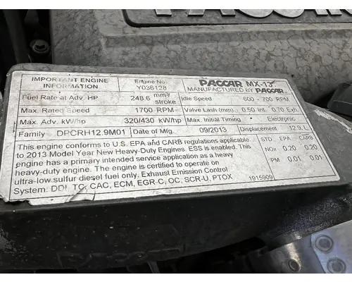 PACCAR MX-13 Engine Assembly