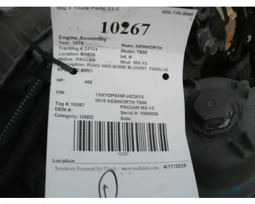 PACCAR MX-13 Engine Assembly