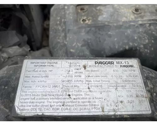 PACCAR MX-13 Engine Assembly