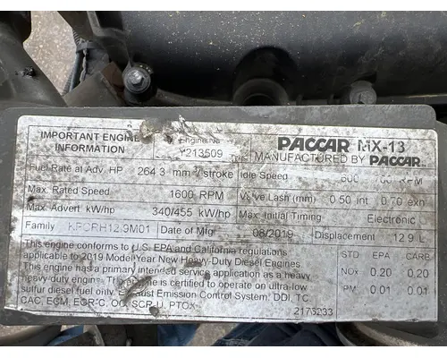 PACCAR MX-13 Engine Assembly