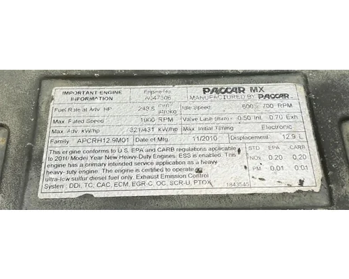 PACCAR MX-13 Engine Assembly