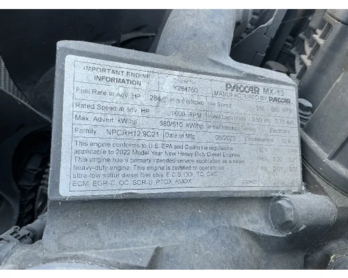 PACCAR MX13 EPA21 Engine Assembly