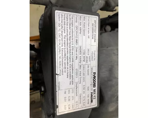 PACCAR MX13 Engine Assembly
