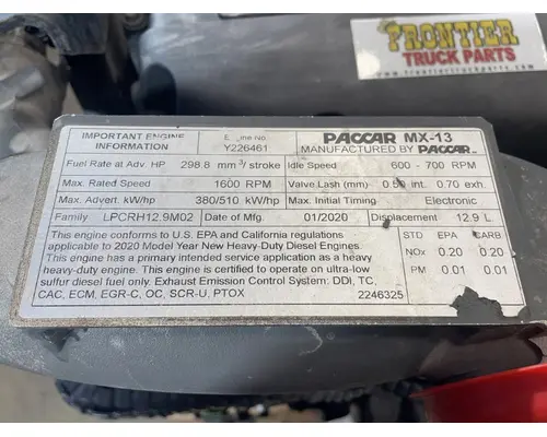 PACCAR MX13 Engine Assembly