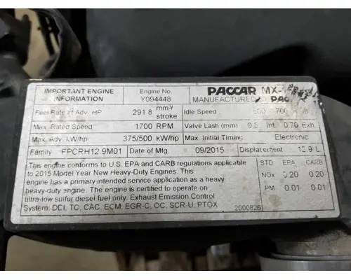 PACCAR MX13 Engine Assembly