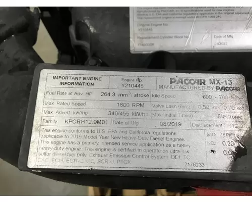 PACCAR MX13 Engine Assembly