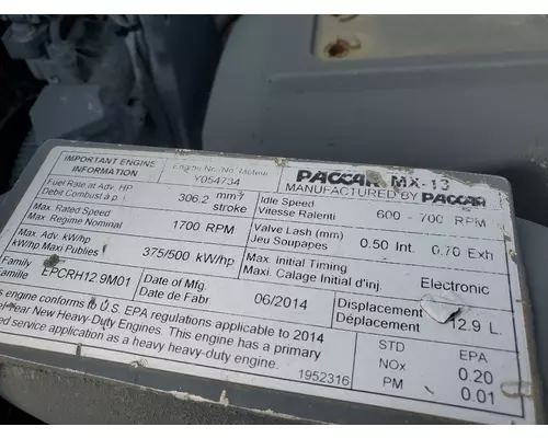 PACCAR MX13 Engine Assembly