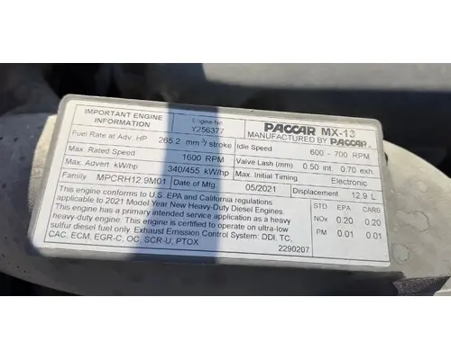 PACCAR MX13 Engine Assembly