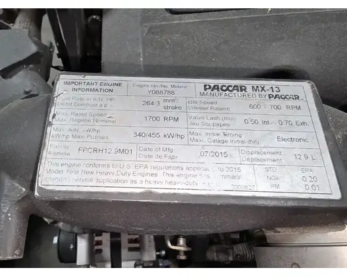 PACCAR MX13 Engine Assembly